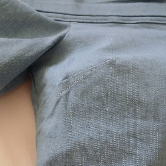 3x1 NYC Denim Off-Shoulder Blue Top Size S - Picture 4 of 8